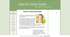 Desktop Screenshot of healthy-skin-guide.com