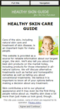 Mobile Screenshot of healthy-skin-guide.com